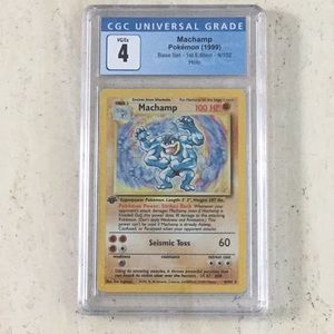 Machamp 1st Edition Pokémon Holo 1999 8/102 CGC 4